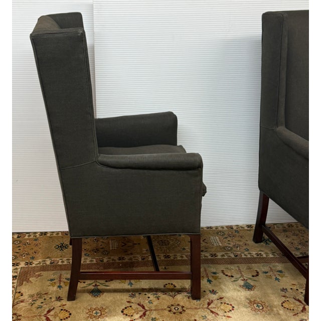 Wood Hickory Chair for Henredon Delaware Host Chairs, Pair For Sale - Image 7 of 12