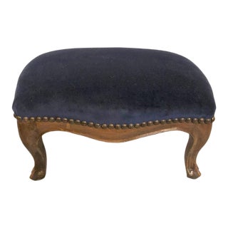 19th Century French Provincial Walnut Footstool For Sale