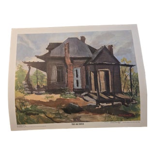 1979 Bill Granstaff Signed Art This Old House " Mint in Original Envelope For Sale