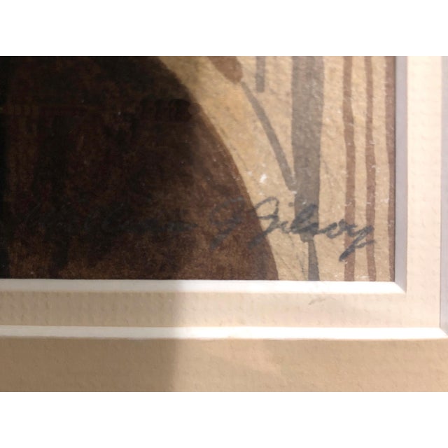 Abstract Architectural Abstraction in Watercolor by William Gilroy For Sale - Image 3 of 5