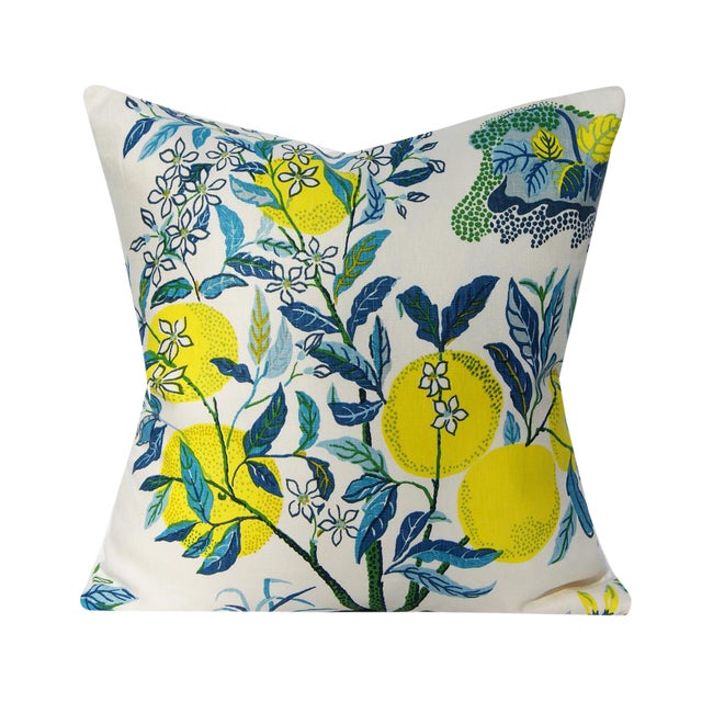 Contemporary Josef Frank Citrus Garden In Pool Pillow Cover Chairish