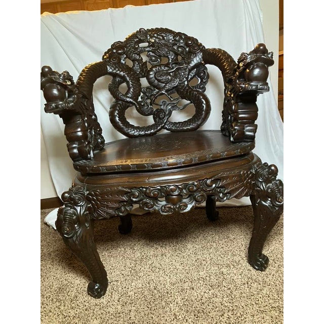 This chair has been in the same family for over 100 years. It was purchased in the early 1900s. I believe that it was...