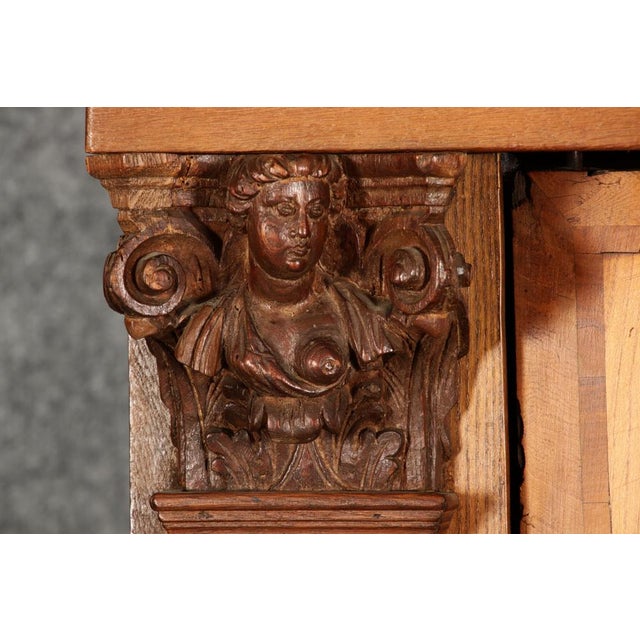 Antique Cabinet in Oak, 1710 For Sale - Image 16 of 18