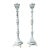 Antique 46-Inch Church Altar Paschal Candlesticks With Cast Iron Bases For Sale
