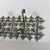 Antique Green Wrought Iron Wall Coat Rack with Floral Decorations, 20th Century For Sale - Image 5 of 11