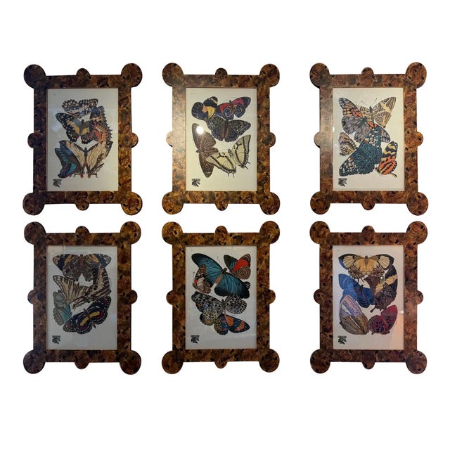 Contemporary "Papillions" by Eugene Allain Seguy in Faux Tortoiseshell Frames- 16 Available Priced Individually For Sale - Image 3 of 8
