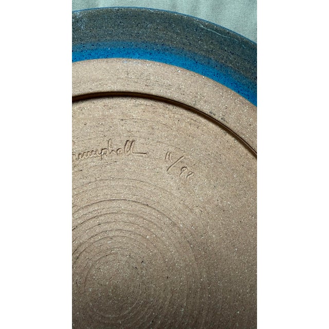 Barbara Campbell Petroglyph Pottery Plates/Chargers 1987 Set of 3 For Sale - Image 12 of 12