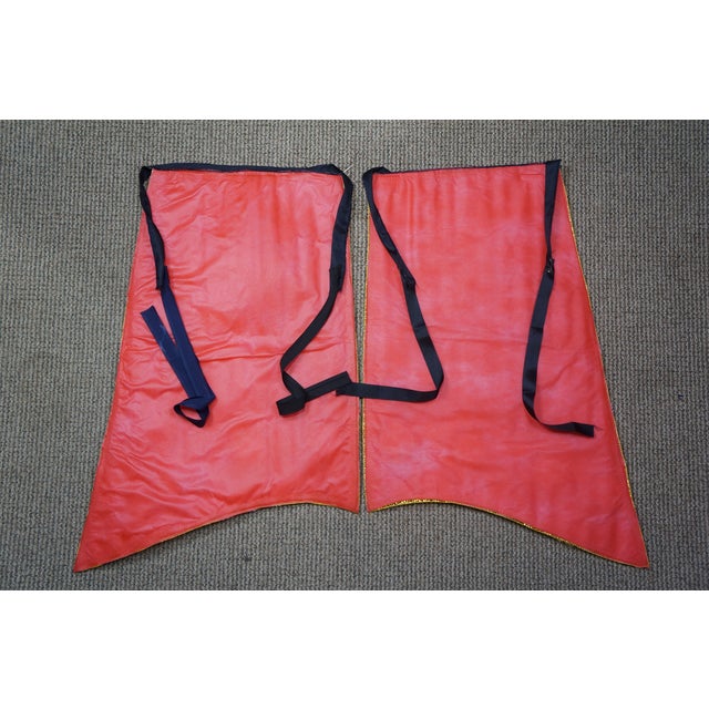 Animal Skin Bahamian Junkanoo Festival Parade Costume Red Headdress Outfit Dance Masks For Sale - Image 7 of 17