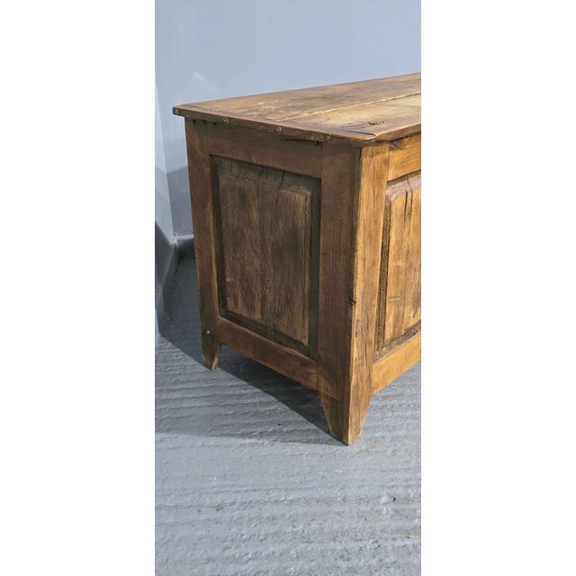 French Rustic Oak Chest, 1920 For Sale - Image 4 of 8