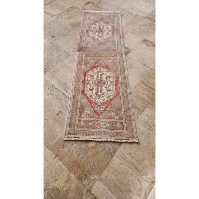 1970s 1970s Turkish Long and Narrow Runner Rug 1'10'' X 6'1'' For Sale - Image 5 of 11