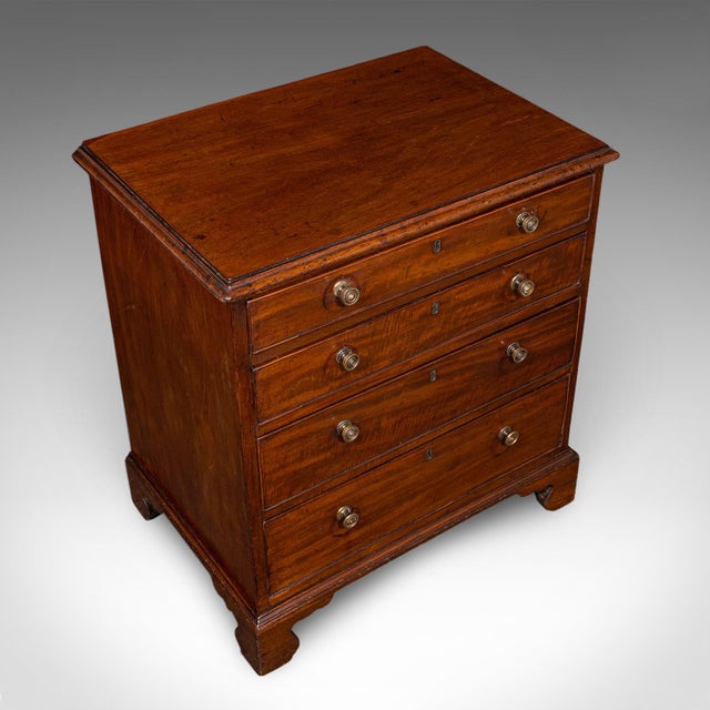 Wood Antique Bachelor's Chest of Drawers, English, Bedroom, Victorian, Circa 1870 For Sale - Image 7 of 10