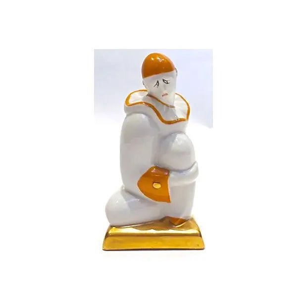 Vintage French Art Deco Porcelain Clown Lamp For Sale In Atlanta - Image 6 of 6