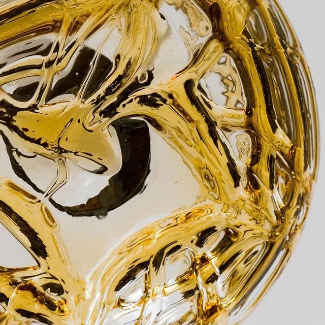 Yellow and Clear Murano Glass Pendant Light, 1960s For Sale - Image 10 of 12