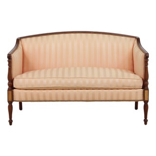 Hickory Chair Upholstered Loveseat For Sale