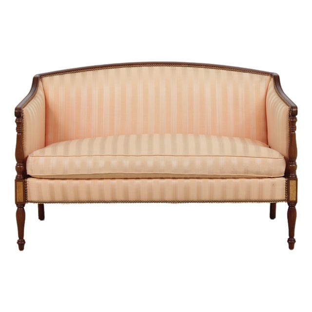 Hickory Chair Upholstered Loveseat For Sale