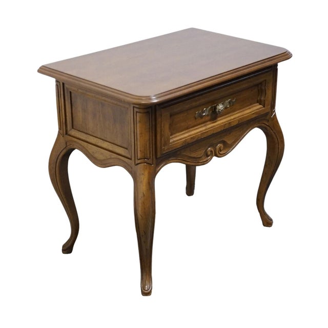 DREXEL HERITAGE Solid Pecan Country French Provincial 26" Nightstand 24" High 26" Wide 17" Deep We specialize in high end...