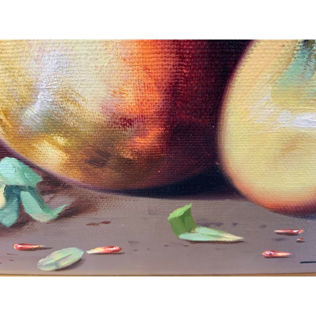 20th Century Still Life of Basket and Fruits For Sale - Image 11 of 11