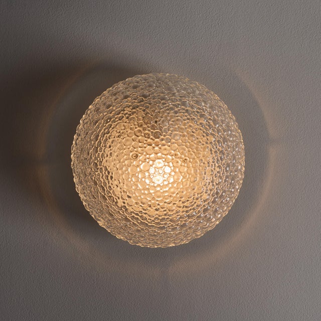 1960s Helena Tynell Bubble Glass Flush Mount for Limburg For Sale - Image 10 of 17