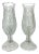 Large ''Star & Moon' Cut Crystal Glass Wired Large Table Lamps / Lanterns - A Pair 19.5" For Sale