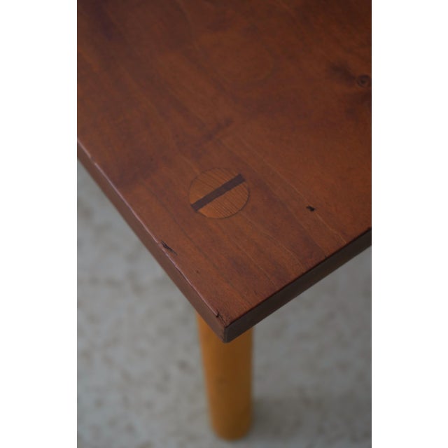 1990s Thomas Moser Cherry Curved Footstool For Sale In Philadelphia - Image 6 of 12