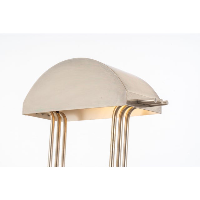 Bauhaus Table Lamp by Marcel Breuer, 1980s, in Flawless conditions. Designed 1920 to 1949 This piece has an attribution...