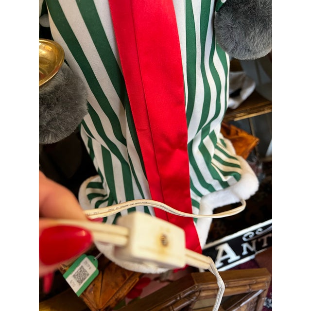 1970s Vintage Christmas Mouse Decoration For Sale - Image 5 of 5