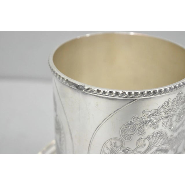 Vintage Viners of Sheffield English Regency Silver Plated Wine Bottle Coaster For Sale - Image 11 of 16