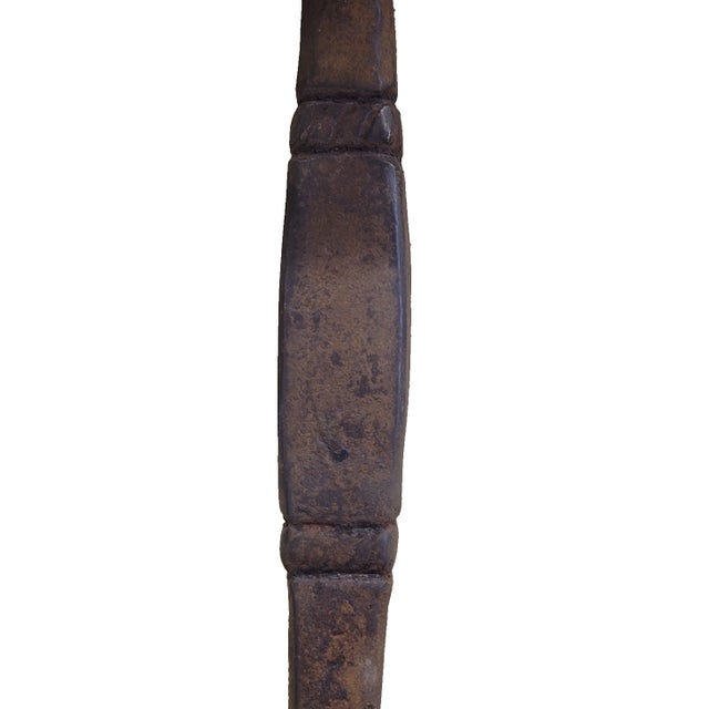 Black Antique Gothic Revival Cast Iron Church Door Handle W/ Inri Cross — c.1880s For Sale - Image 8 of 8