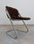 Cantilever Chair in Chrome with Brown Upholstery by Gastone Rinaldi, 1970s For Sale - Image 11 of 11
