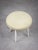 Mid-Century Modern Vintage Italian Stool in Beige Fabric, 1980s For Sale - Image 3 of 11