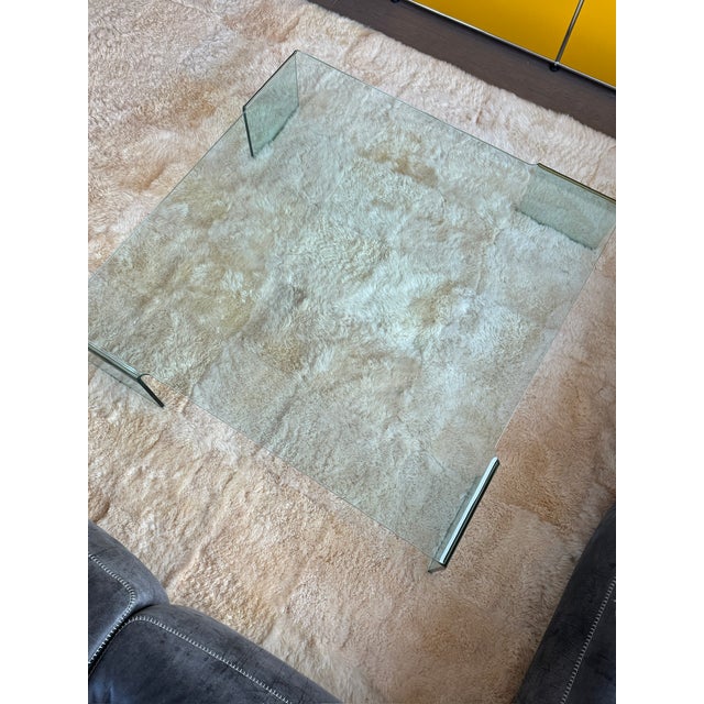 Contemporary 1980s Fiam Neutra Bent Glass Coffee Table For Sale - Image 3 of 5