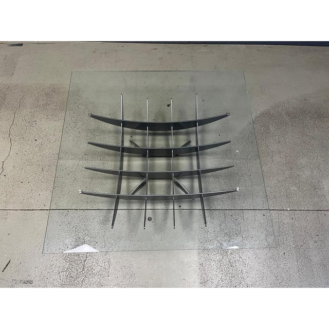 Atlas Coffee Table with Glass by Cattelan, Italy, 1990s For Sale - Image 9 of 12