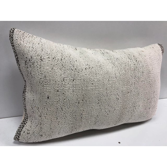 Vintage Handmade Turkish Natural Kilim Pillow For Sale - Image 4 of 6