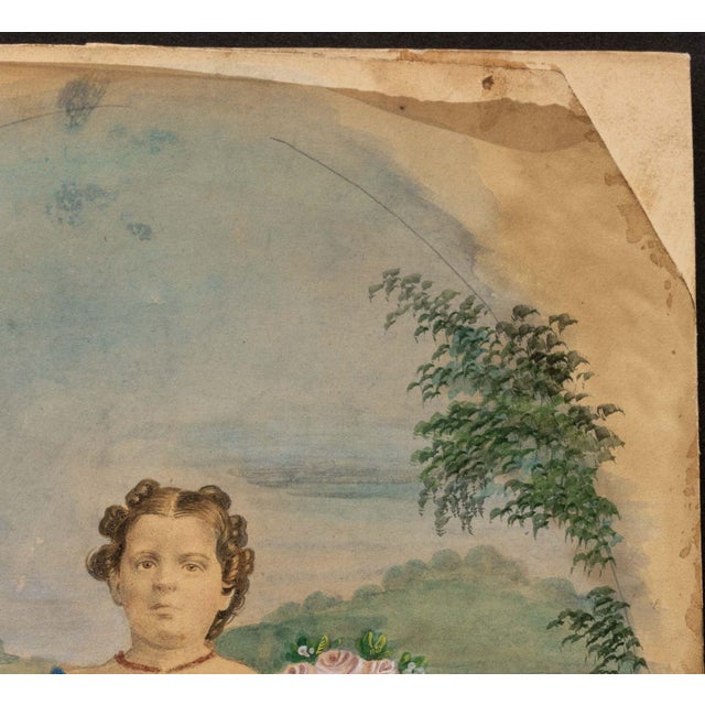 Continental Portrait of a Prince Gouache, 19th Century For Sale - Image 4 of 7