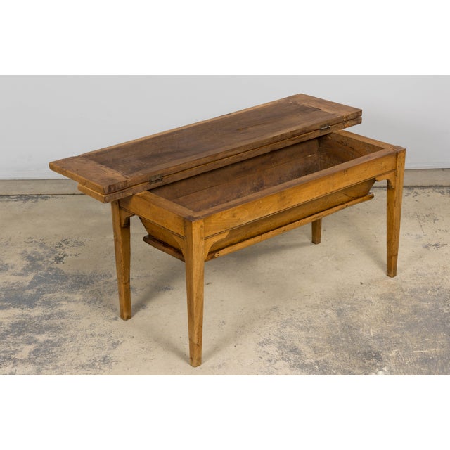 Early 19th Century French Provincial Fruitwood Petrin Dough Table For Sale - Image 11 of 18