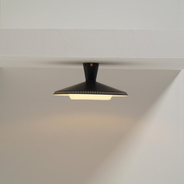 Philips NB-93 Flush Mount by Louis Kalff for Philips, 1950s For Sale - Image 4 of 10