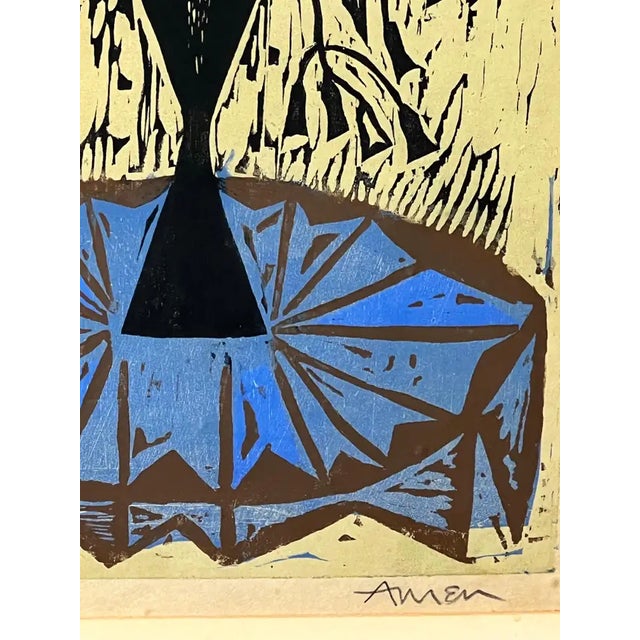 Irving Amen, the Heart Is a Garden, Signed & Numbered Color Woodcut Print 1964 For Sale - Image 10 of 14
