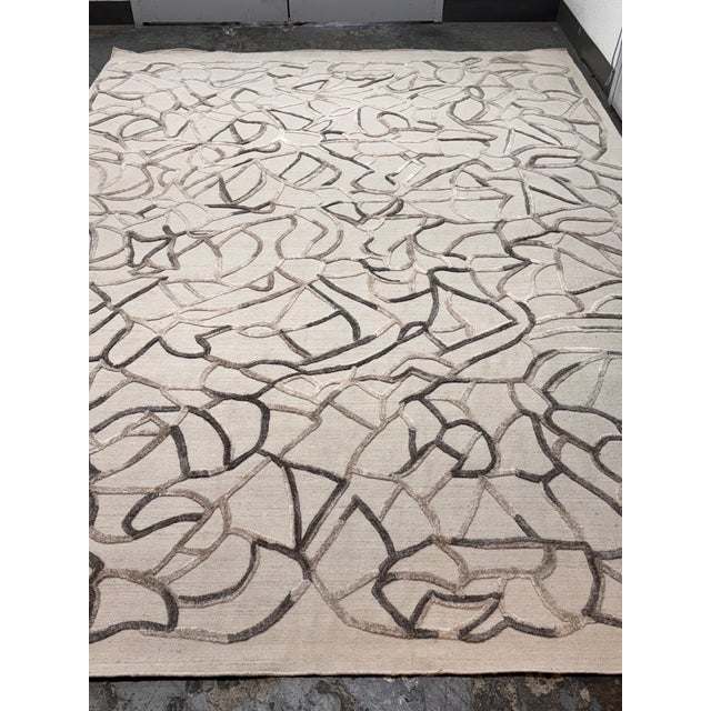 Abstract 9ft X 12ft Exquisite Rugs Goudy 4347 Hand-Loomed Area Rug For Sale - Image 3 of 12