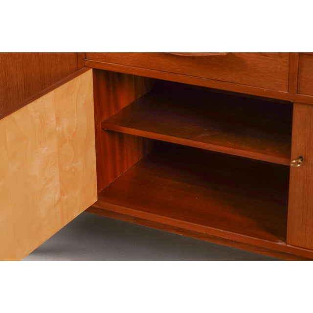 Brown Vintage Teak Sideboard, Denmark, 1970s For Sale - Image 8 of 12