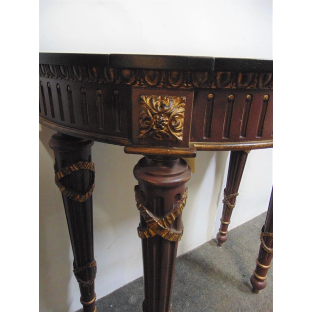 Neoclassical Style Gilt Decorated Console Table For Sale In Philadelphia - Image 6 of 8