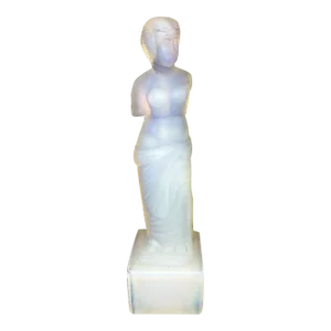 1980s Sabino Glass Venus De Milo Sculpture