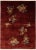 Antique Art Deco Chinese Handmade Red Wool Rug For Sale - Image 10 of 10