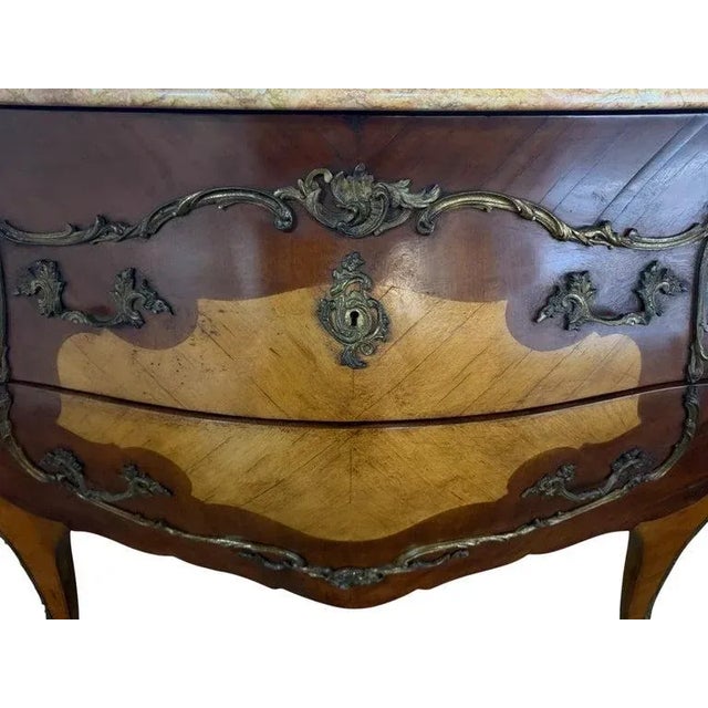 Pair of Spanish Bombe Chests With Portuguese Marble Tops For Sale - Image 9 of 15