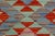 Bohemian Turkish Kilim Gold Rust Hand-Woven Wool Rug For Sale In New York - Image 6 of 9