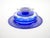 Mid-Century Modern Val Saint Lambert Cobalt Blue Diamond-Cut Crystal Centerpiece For Sale - Image 10 of 12