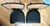 1950s Vintage Stakmore Folding Game Table Set. Cane-Back Seating & Jet-Black Gloss Vinyl - Set of 3 For Sale In Los Angeles - Image 6 of 12
