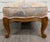Vintage French Louis XV French Country Carved Upholstered Ottoman For Sale - Image 9 of 11