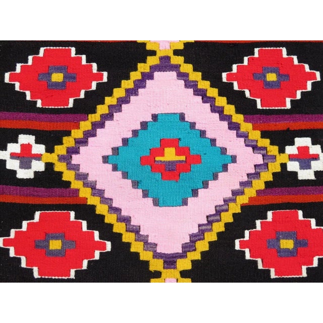 Textile 1960s Colorfull Vintage KIlim Runner - 30"x149" For Sale - Image 7 of 13
