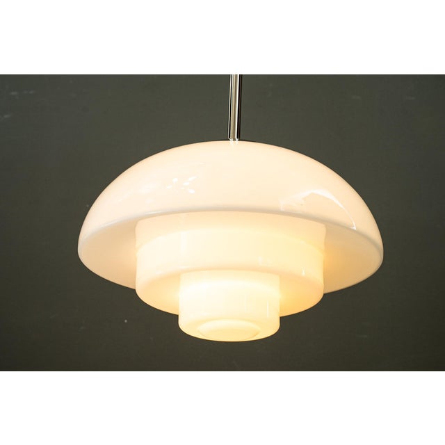 Silver Bauhaus Nickel Pendant, Germany, 1930s For Sale - Image 8 of 14