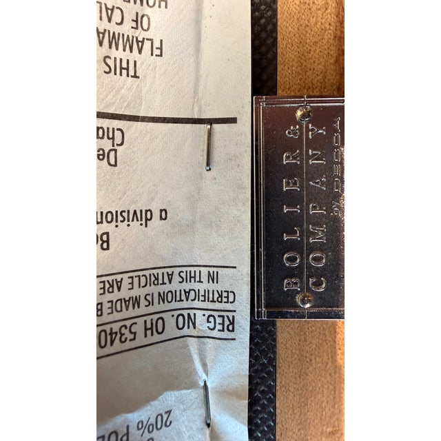 Bolier & Company Cherry Wood Upholstered Dining Chairs — Pair For Sale - Image 12 of 12